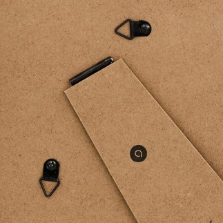 Cadre photo 13x18cm marron foncé vintage à poser abstrait pas cher