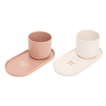 Coffret 2 tasses espresso Cara Sienna 24 cl