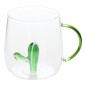 Mug Nelya 40 cl verre avec anse cactus