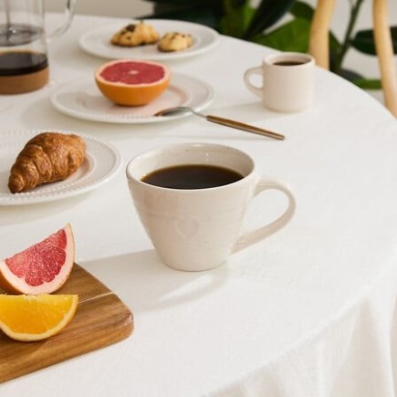 Mug Adèle 38 cl blanc coeur