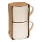 Lot de 2 mug Adèle 42 cl blanc