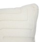 Coussin fourrure jacquard ivoire