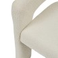 Fauteuil à dîner Amos bouclette blanc Fauteuil à dîner Amos bouclette blanc