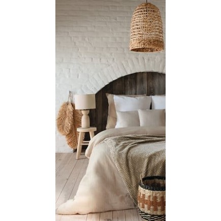 Plaid flanelle et sherpa beige