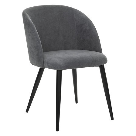 Chaise Céleste gris pieds noirs