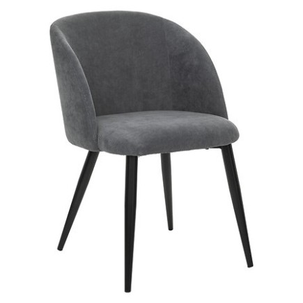 Chaise Céleste gris pieds noirs