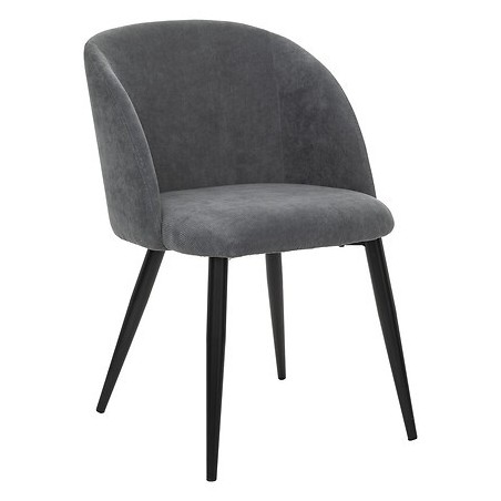 Chaise Céleste gris pieds noirs