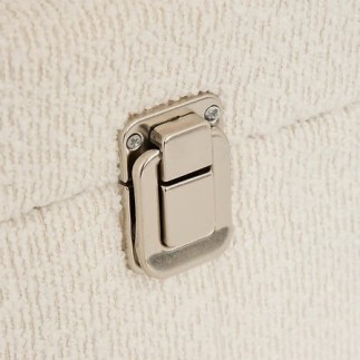 Malles Carlie x3 décor bouclette blanc