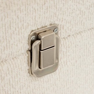 Malles Carlie x3 décor bouclette blanc