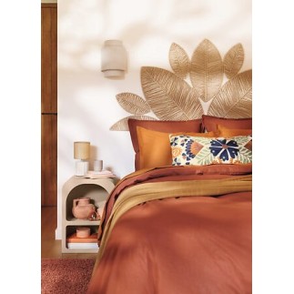 Chevet 2 niches Soleya MDF beige