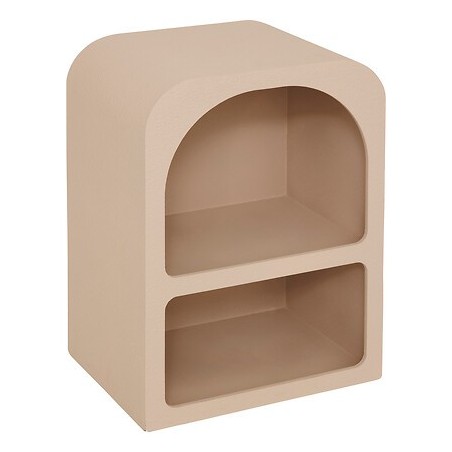 Chevet 2 niches Soleya MDF beige