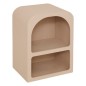 Chevet 2 niches Soleya MDF beige