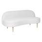 Banquette Insi 2 places bouclette blanc