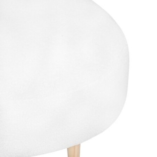 Banquette Insi 2 places bouclette blanc