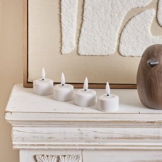 4 bougies chauffe-plats LED rechargeables Aitor