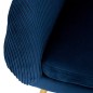 Fauteuil Solaro velours bleu Fauteuil Solaro velours bleu