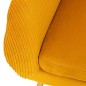 Fauteuil Solaro velours ocre