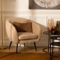 Fauteuil Solaro velours beige Fauteuil Solaro velours beige
