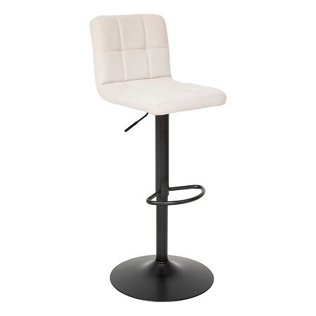 Chaise de bar haute ajustable Delek PU beige