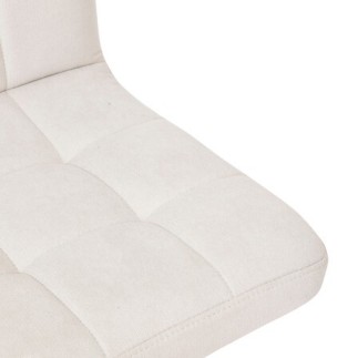 Chaise de bar haute ajustable Delek PU beige