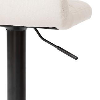 Chaise de bar haute ajustable Delek PU beige