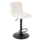 Chaise de bar haute ajustable Delek PU beige