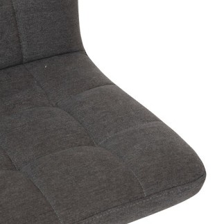 Chaise de bar haute ajustable Delek PU gris