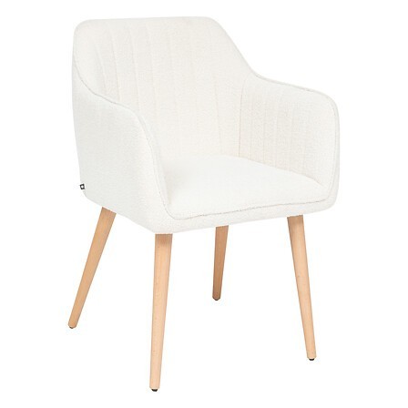 Fauteuil à dîner Visoca bouclette blanc Fauteuil à dîner Visoca bouclette blanc