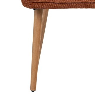 Fauteuil à dîner Visoca pieds bois ambre