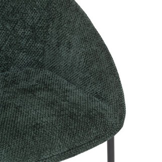 Chaise Seliso chenille vert cèdre