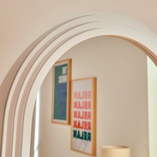 Miroir arche Emily 160 x 58 cm MDF blanc