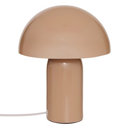 Lampe champignon métal beige