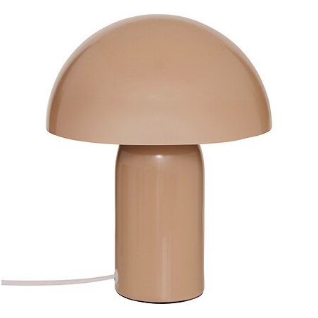 Lampe champignon métal beige