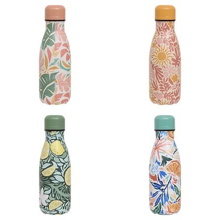 Bouteille isotherme Eden 0,26 l inox fleurie