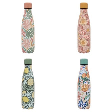 Bouteille isotherme Eden 0,5 l inox fleurie