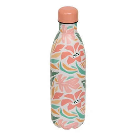 Bouteille isotherme Eden 1 l inox fleurie