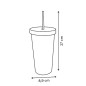 Gobelet isotherme avec paille To Go 0,7 l vert