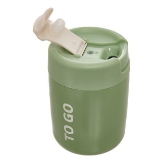 Mug isotherme To Go 0,3 l inox et silicone vert