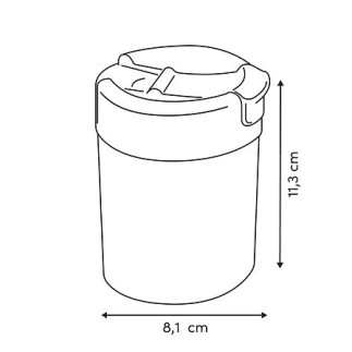 Mug isotherme To Go 0,3 l inox et silicone vert