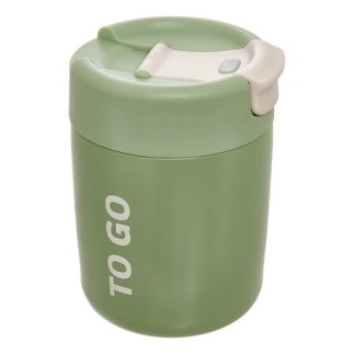 Mug isotherme To Go 0,3 l inox et silicone vert