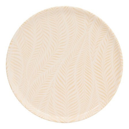 Assiette à dessert Gina 22cm feuillage crème