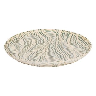 Assiette à dessert Gina 22cm feuillage vert