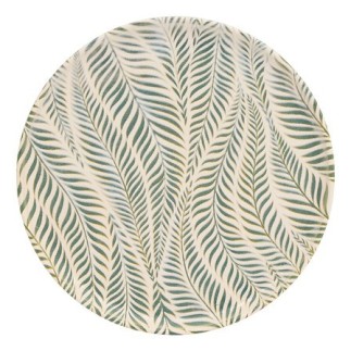 Assiette à dessert Gina 22cm feuillage vert