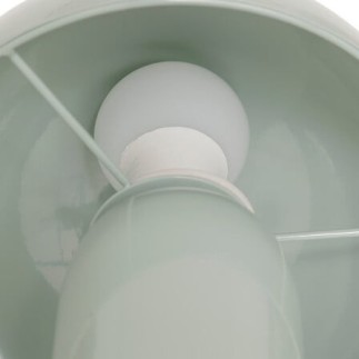 Lampe champignon métal vert