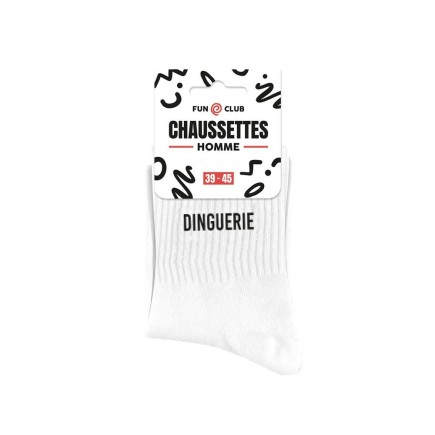 Chaussettes Blanches Dinguerie Homme
