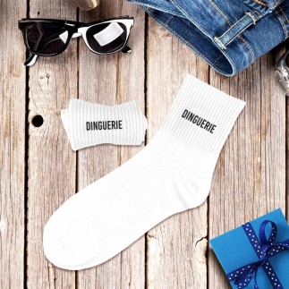Chaussettes Blanches Dinguerie Homme