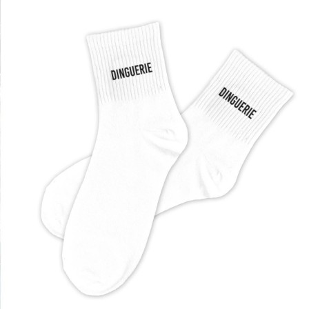 Chaussettes Blanches Dinguerie Homme