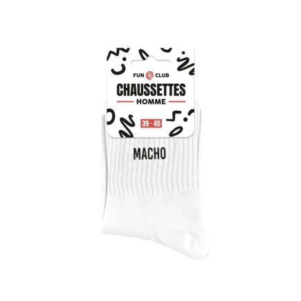 Chaussettes Blanches Macho Homme