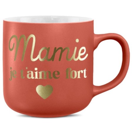 MUG MAT "MAMIE JE T'AIME FORT"
