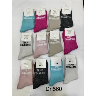 Chaussettes Paillettes Team Connasse